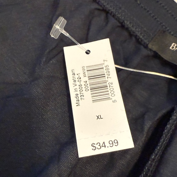 Banana Republic factory sleep shorts navy blue with white trim elastic waist XL - Picture 4 of 9